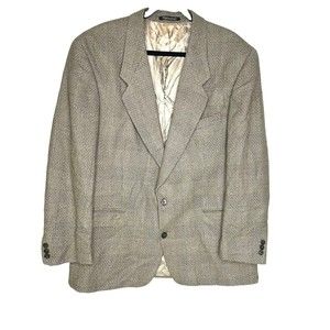 BACHRACH 100% WOOL SPORTS COAT BLAZER MADE IN CANADA SIZE 46R